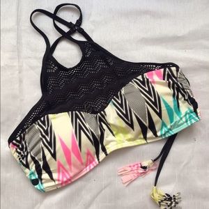 High neck Volcom bikini top