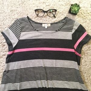 Anthropologie Puella Multi-Stripe Top