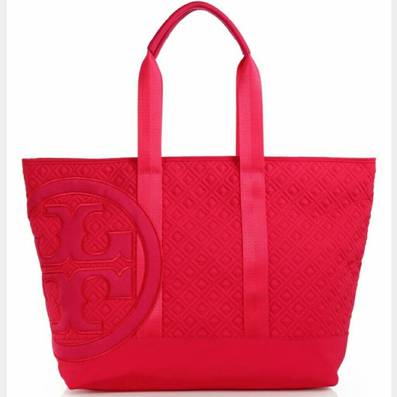 SOLD SOLD SOLD Tory Burch quilted Marion beach bag