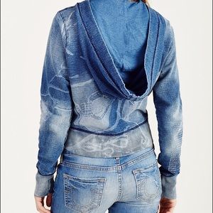 ❣❣SOLD❣❣True Religion Crop Zip Hoodie