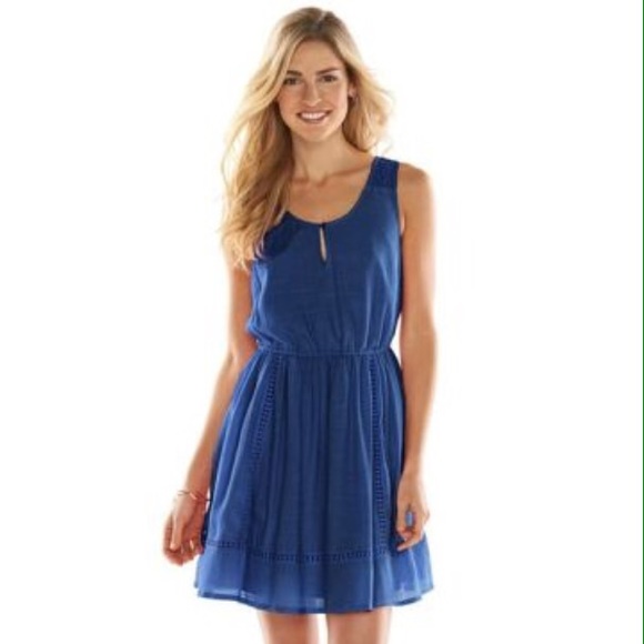 *NWOT LC Lauren Conrad Navy Dress, Sm