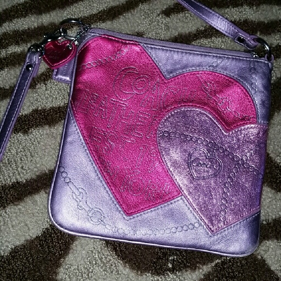 Rare Coach Jewel Leather Crossbody Bag