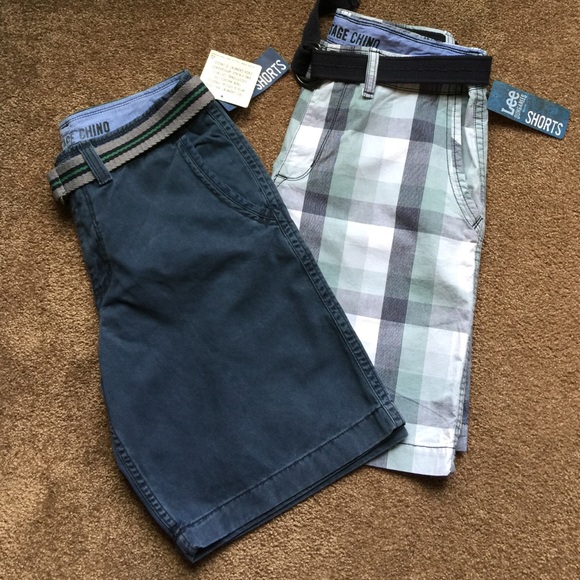 NWT Pair of Men's Lee Dungaree Shorts