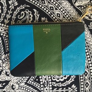 Fossil Patchwork Wristlet/Clutch