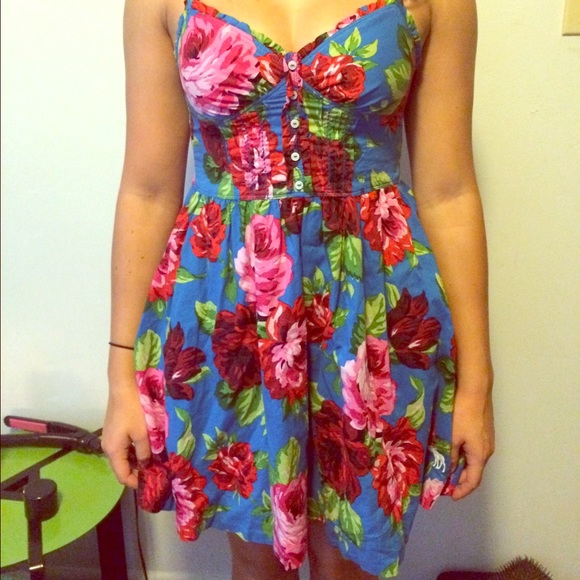 Blue floral dress from Abercrombie & Fitch