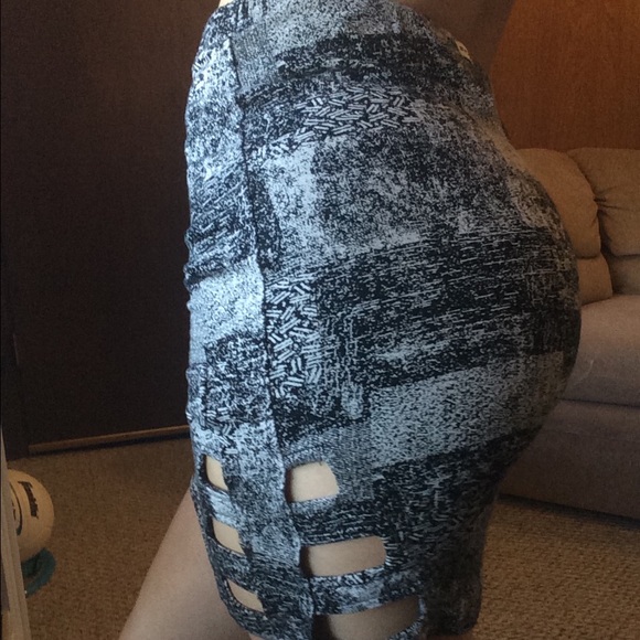 High waist mini skirt