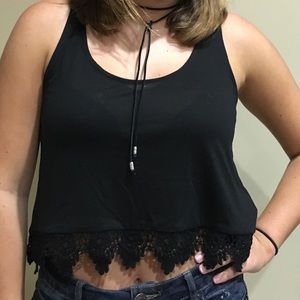 Black Crop Top