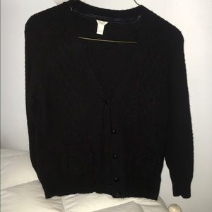 Black cardigan sweater (forever 21 for exposure)
