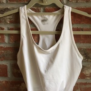 NikeFIT fitted white workout tank