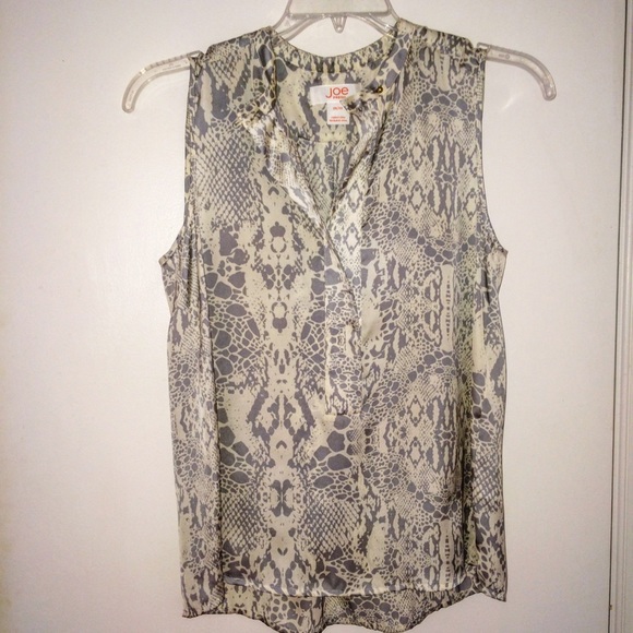 Sleeveless Snake Print Top