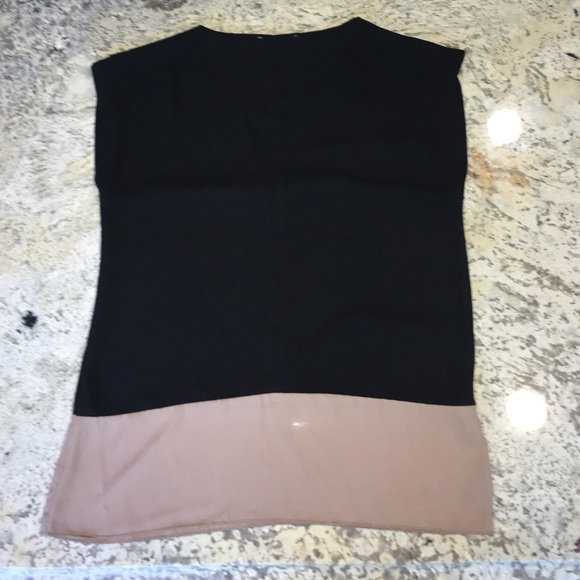 Black/Tan Sheer Top - Picture 2 of 2