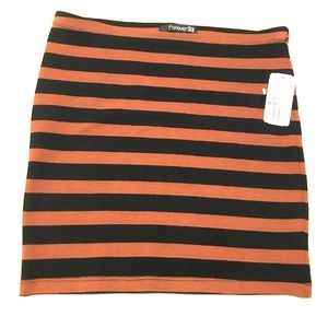 Short skirt black / camel