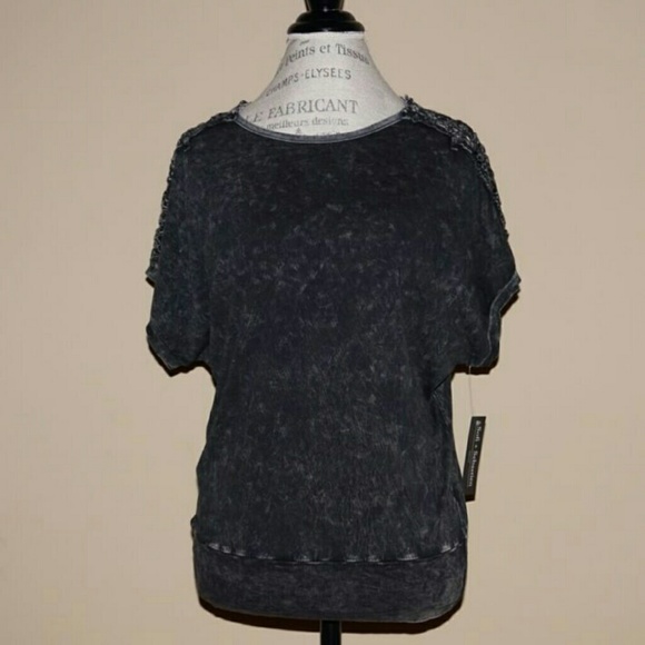 Crochet shoulder acid was top black SOFT! - Picture 3 of 4