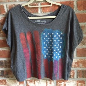 Target American flag crop top