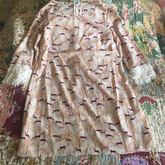 Willow & Clay Deer Printed Dress