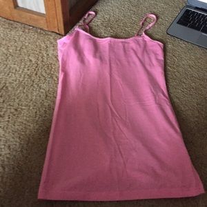 pink tank top