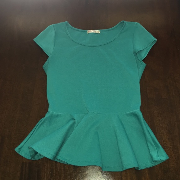 Turquoise peplum