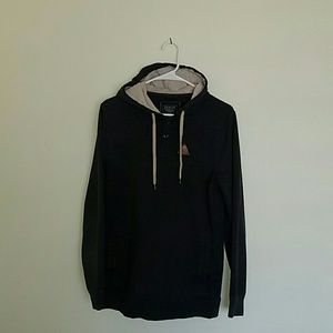 Men's hoodie button down