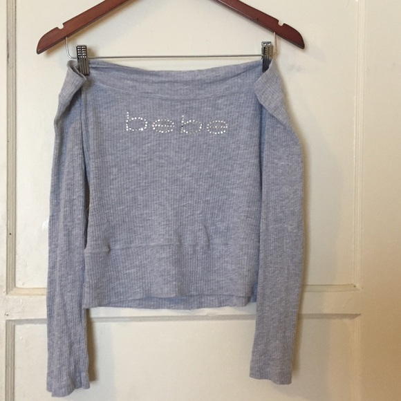 Bebe off the shoulder top