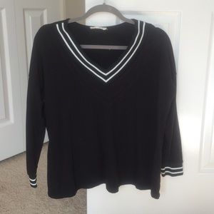 Black and white sweater