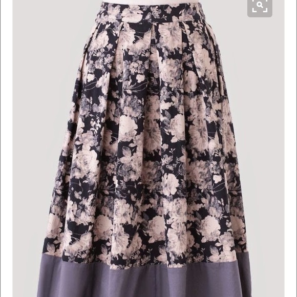 Ivy Cottage Floral Midi Skirt from Shop Ruche