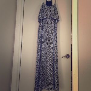 Black and white maxi dress