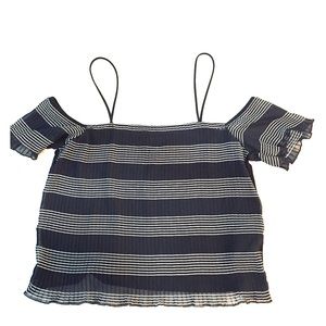 TOPSHOP Off the shoulder cropped top