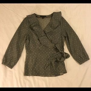 Banana Republic petite wrap top.