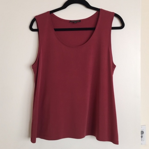 Eileen Fischer cranberry/magenta tank sz M