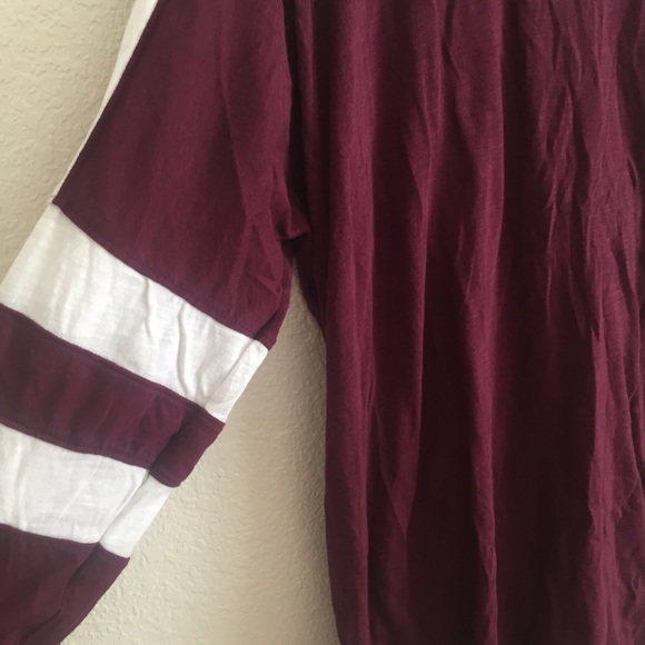 PINK! Maroon Varsity Long Sleeve - Picture 3 of 3