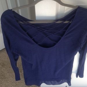 Purple long sleeve top