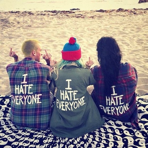 Jac Vanek I Hate Everyone flannel