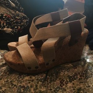 Lucky brand cork wedge