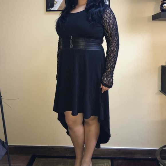 Black long sleeve lace dress😭❤️