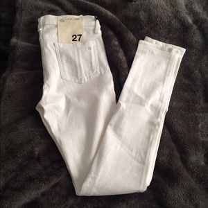 Rag & Bone bright white skinny