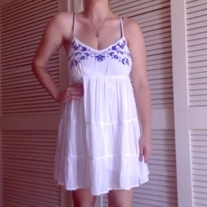 Lulu's white mini sundress