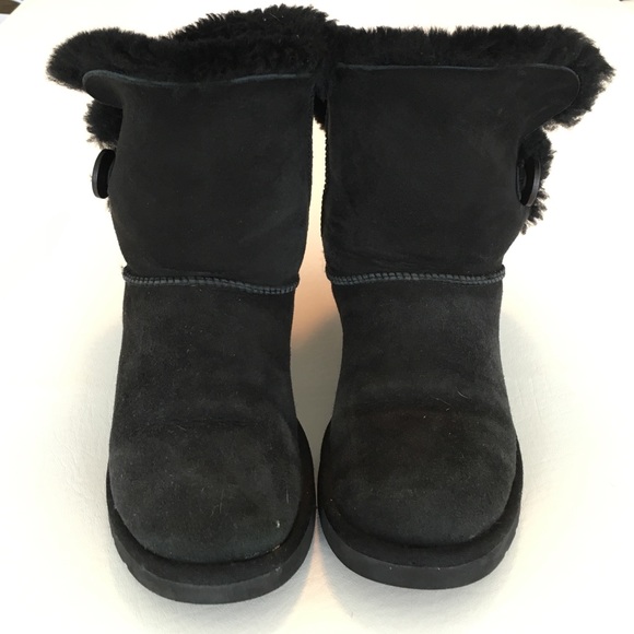 Black Bailey Button UGG Boots