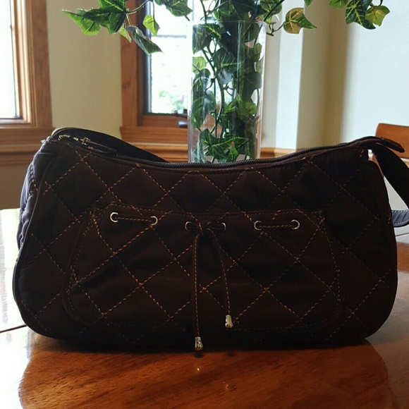 Vera Bradley Brown Microfiber Purse