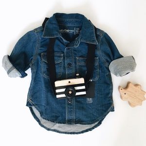 Baby Gap Button Down Denim Shirt 12-18 months