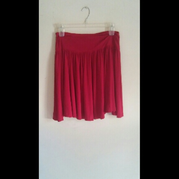 Red circle skirt