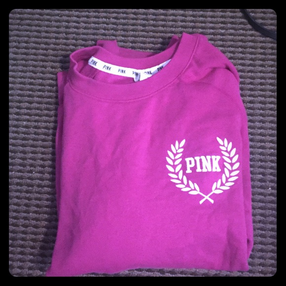 Pink pullover sweatshirt