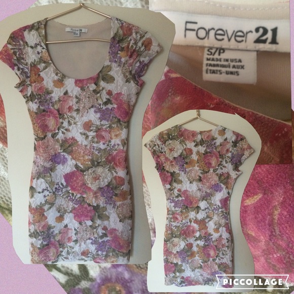 Dress small flower print forever 21
