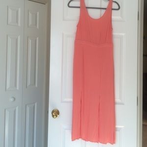 Peach midi sundress