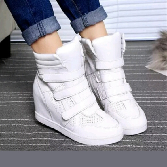 NEW Fashion high top wedge sneakers