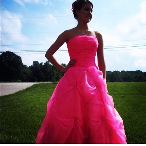 Pink prom dress