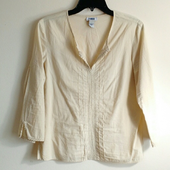 Sheer Beige Indian Tunic Blouse