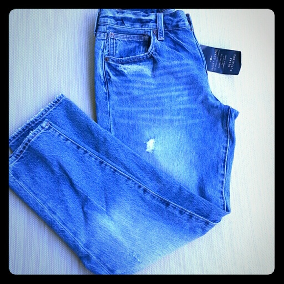 Lucky Brand Dylan Boyfriend Ankle Button fly