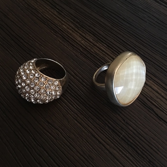 Rhinestone & Stone Ring