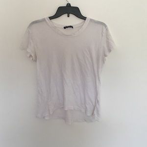 White cotton t-shirt