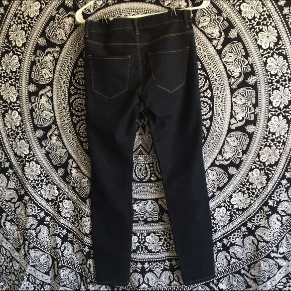 Forever 21 Dark Wash High Waisted Skinny Jeans - Picture 2 of 4
